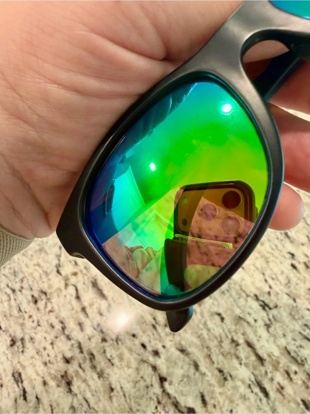 Rheos Black Nylon Optics Polarized Sunglasses 100% UV Protection 00140